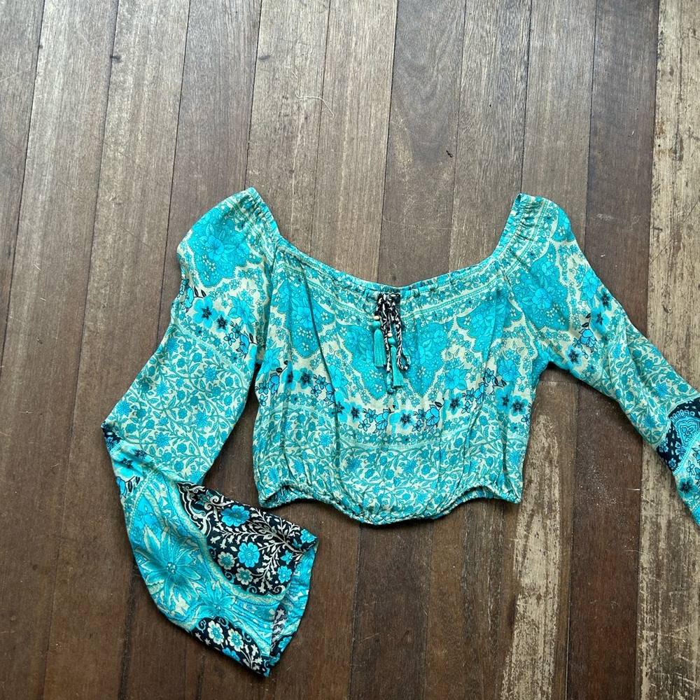 Spell & the gypsy aloha fox crop top xs